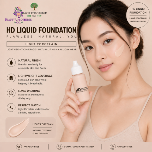 Foundation - Light Porcelain HD Liquid