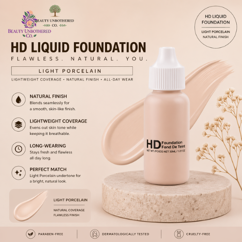 Foundation - Light Porcelain HD Liquid