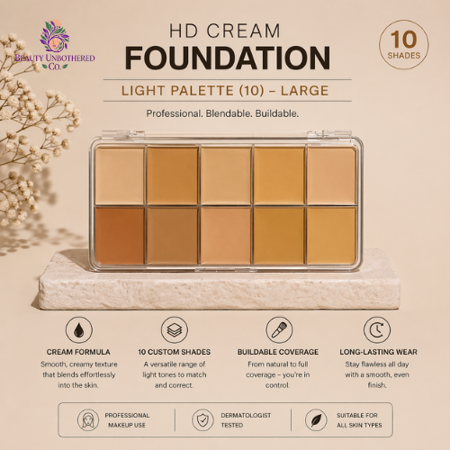 Foundation - HD Cream - Light Palette (10) – Large