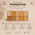 Foundation - HD Cream - Light Palette (10) – Large