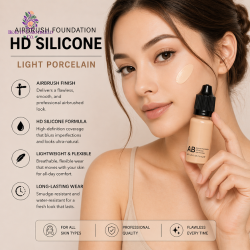 Airbrush Foundation - HD Silicone - Light Porcelain