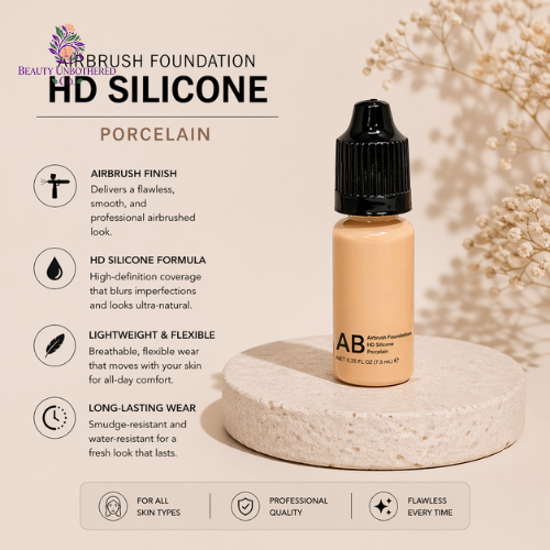 Airbrush Foundation - HD Silicone - Porcelain