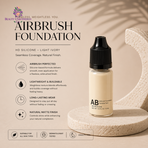 Airbrush Foundation - HD Silicone - Light Ivory