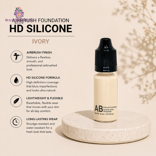 Airbrush Foundation - HD Silicone - Ivory