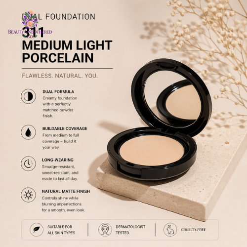 Foundation - Dual - 311 Medium Light Porcelain