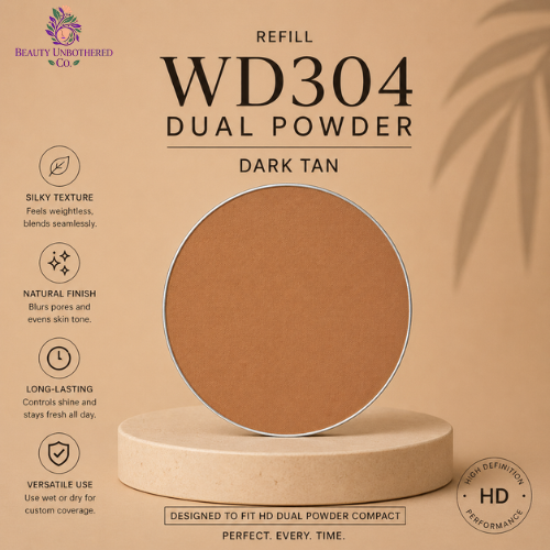 Foundation - Refill - WD304 Dual Powder - Dark Tan