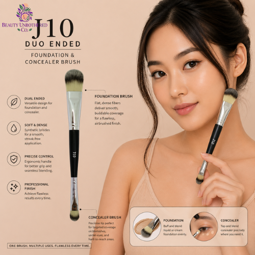 Foundation - J10 Duo Ended - and Concealer Brush