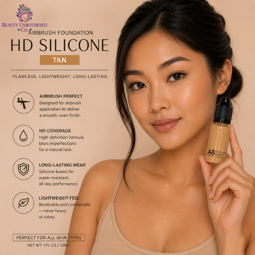 Airbrush Foundation - HD Silicone - Tan