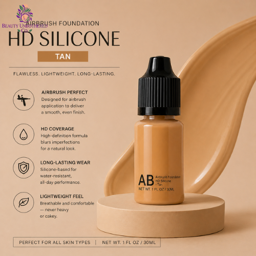 Airbrush Foundation - HD Silicone - Tan