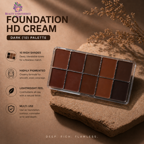Foundation - HD Cream - Dark (10) Palette