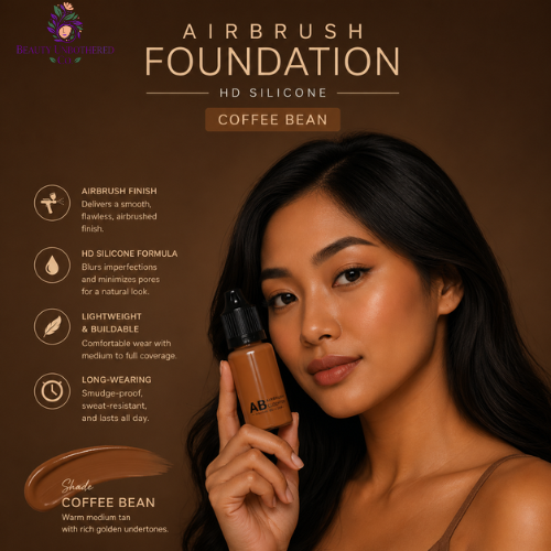 Airbrush Foundation - HD Silicone - Coffee Bean