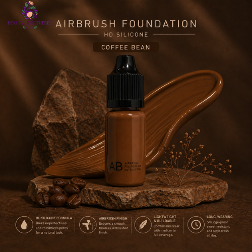 Airbrush Foundation - HD Silicone - Coffee Bean