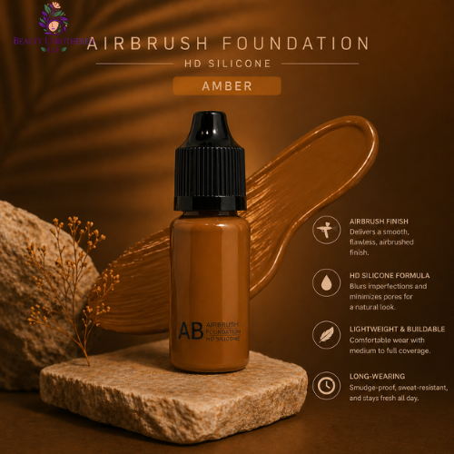 Airbrush Foundation - HD Silicone - Amber