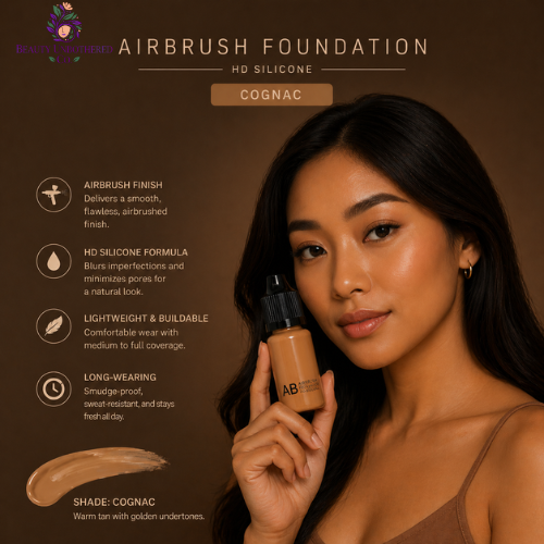Airbrush Foundation - HD Silicone - Cognac