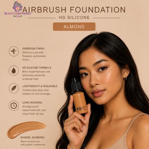 Airbrush Foundation - HD Silicone - Almond