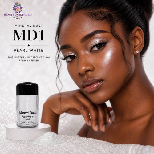 Glitter - MD1 Mineral Dust Pearl White