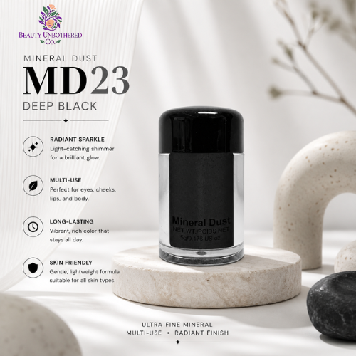 Glitter - MD23 Mineral Dust Deep Black