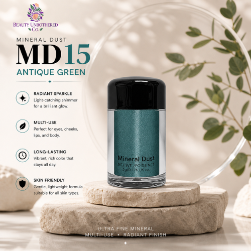 Glitter - MD15 Mineral Dust Antique Green