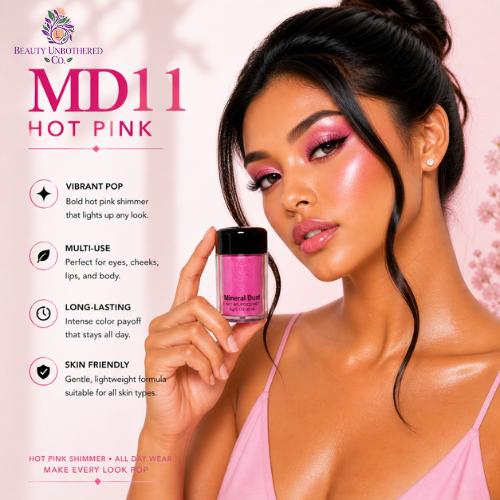 Glitter - MD11 Mineral Dust Hot Pink