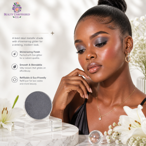Eyeshadow - Steel Metallic With Glitter - Refill