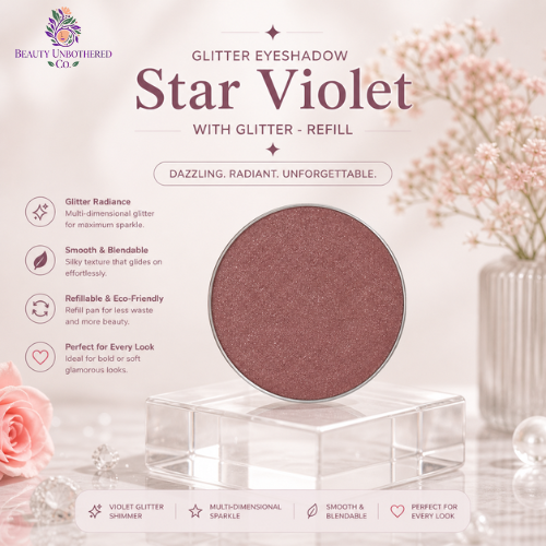 Glitter - Star Violet With - Refill Eye Shadow