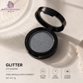 Glitter - Eye Shadow - Steel Metallic With - Compact