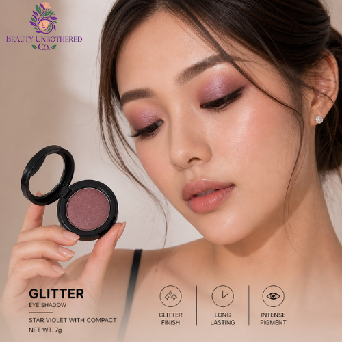 Glitter - Eye Shadow - Star Violet With - Compact