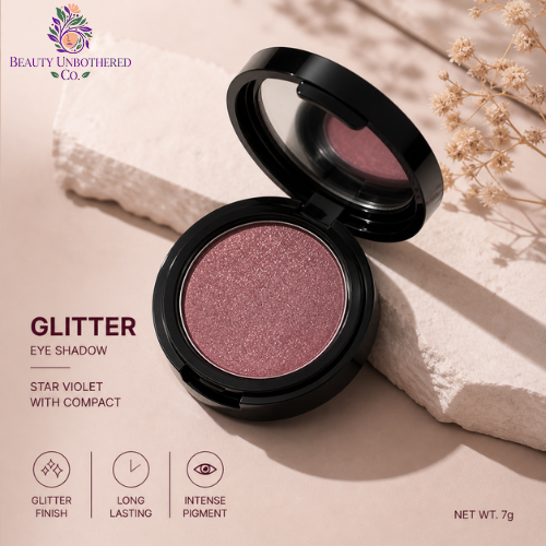Glitter - Eye Shadow - Star Violet With - Compact