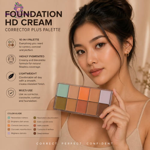 Foundation - HD Cream - Corrector Plus Palette